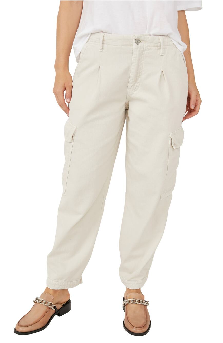 Free People Relaxed Almond Milk First Light Utility Pants Size 0